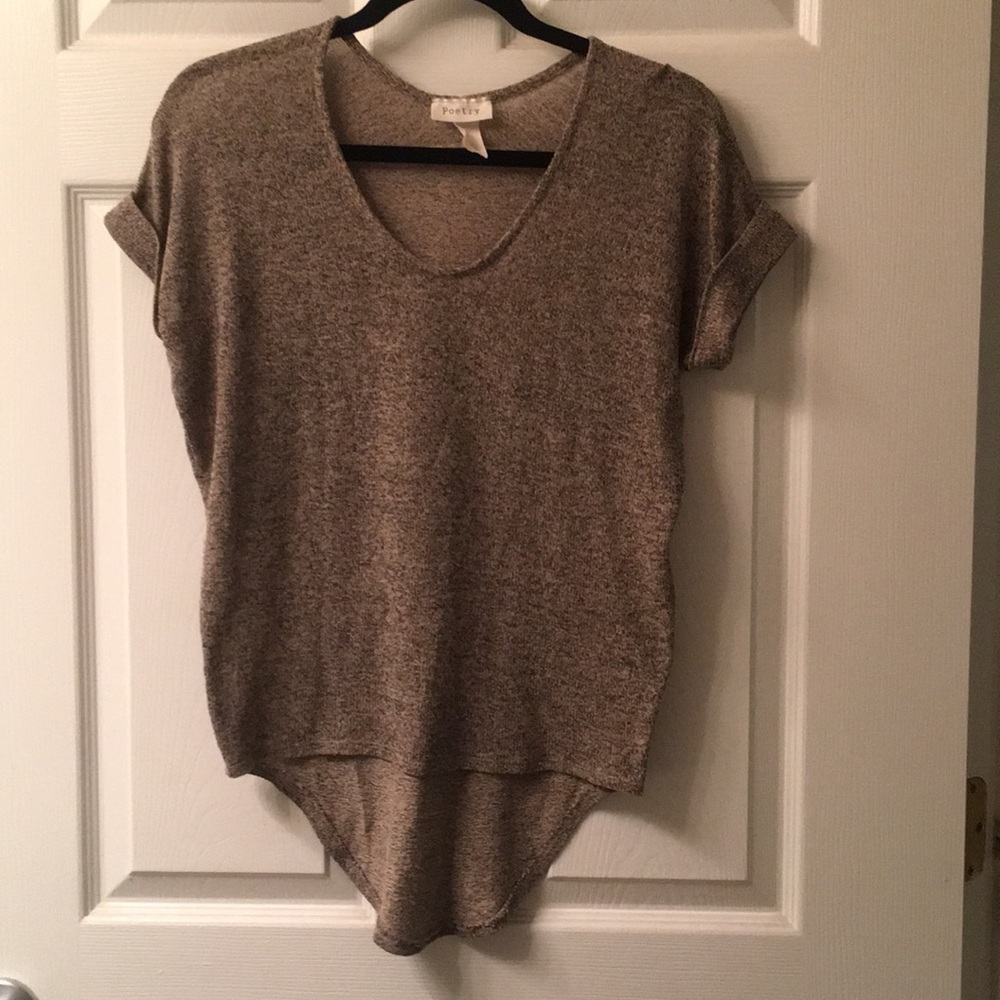 Poetry brand, High Low Tan Top
